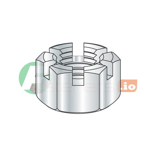 Newport Fasteners Hex Nut, 7/16"-14, Steel, Zinc Plated, 3/8 in Ht, 500 PK 215261 - main